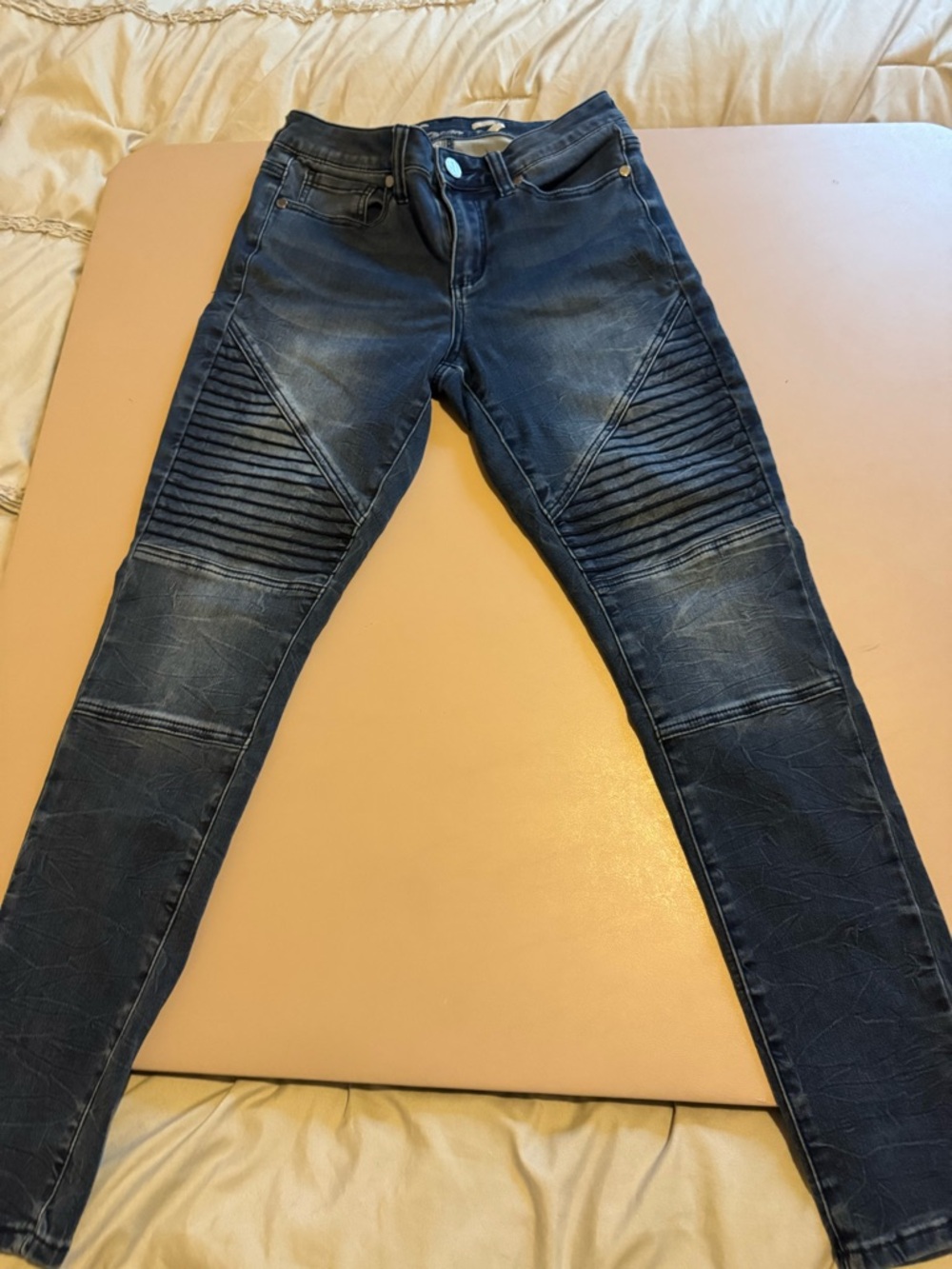 Seven7 Dark Blue Skinny Jeans